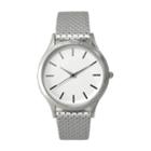 Olivia Pratt Womens Silver Tone Strap Watch-a916346silver