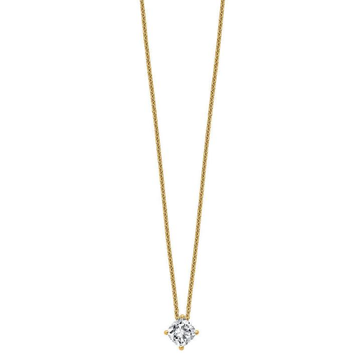 Womens 3/4 Ct. T.w. White Moissanite 14k Pendant Necklace Set