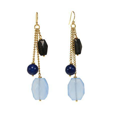 Rox By Alexa Blue Mixed Gemstone Earrings