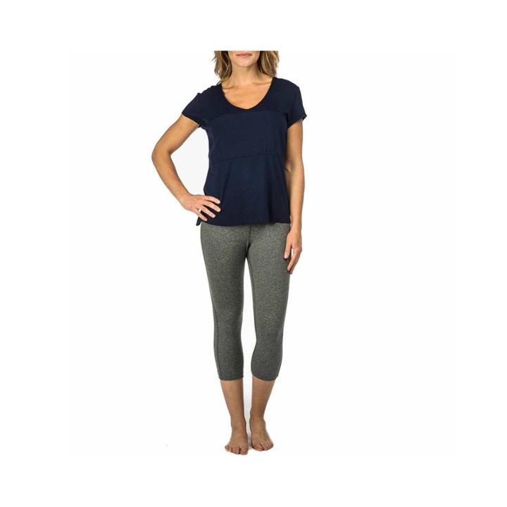 Pl Movement By Pink Lotus Short Sleeve V Neck T-shirt