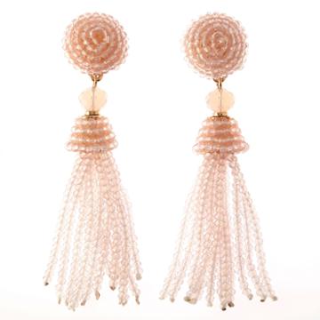 Natasha Accessories Pink Drop Earrings