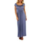 24/7 Comfort Apparel Cool Drink Of Water Maxi Dress Misses Plus