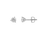 1 Ct. T.w. Genuine White Diamond 14k White Gold 5.3mm Stud Earrings