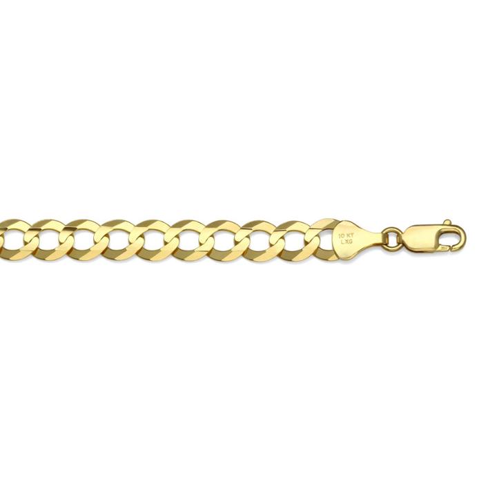 14k Yellow Gold 7mm Curb Necklace