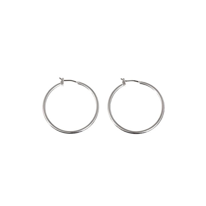 Gloria Vanderbilt Large Silver-tone Hoop Earrings