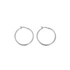 Gloria Vanderbilt Large Silver-tone Hoop Earrings