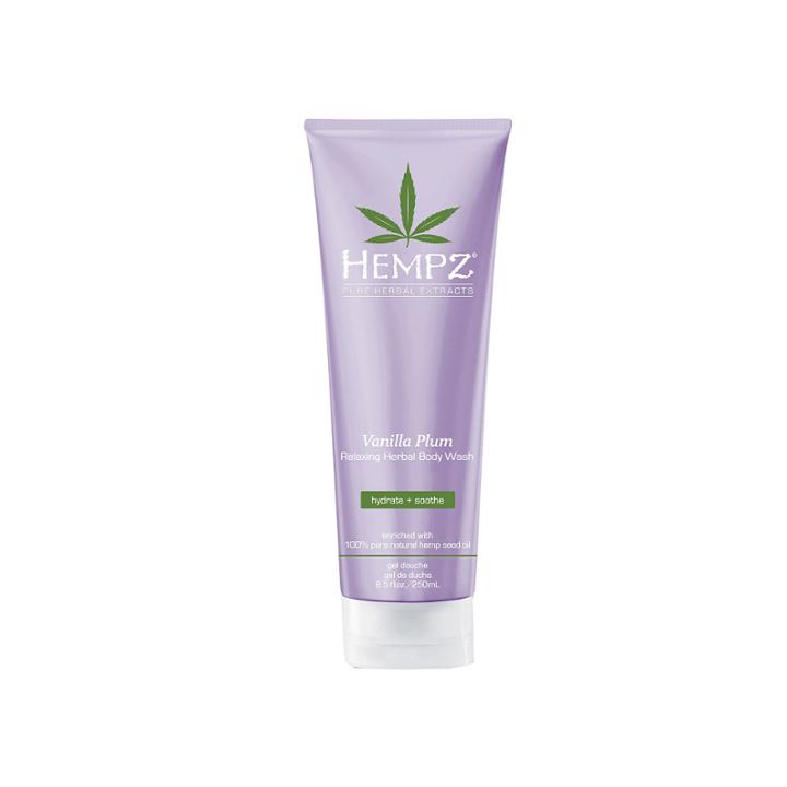 Hempz Vanilla Plum Relaxing Herbal Body Wash - 8.5 Oz.