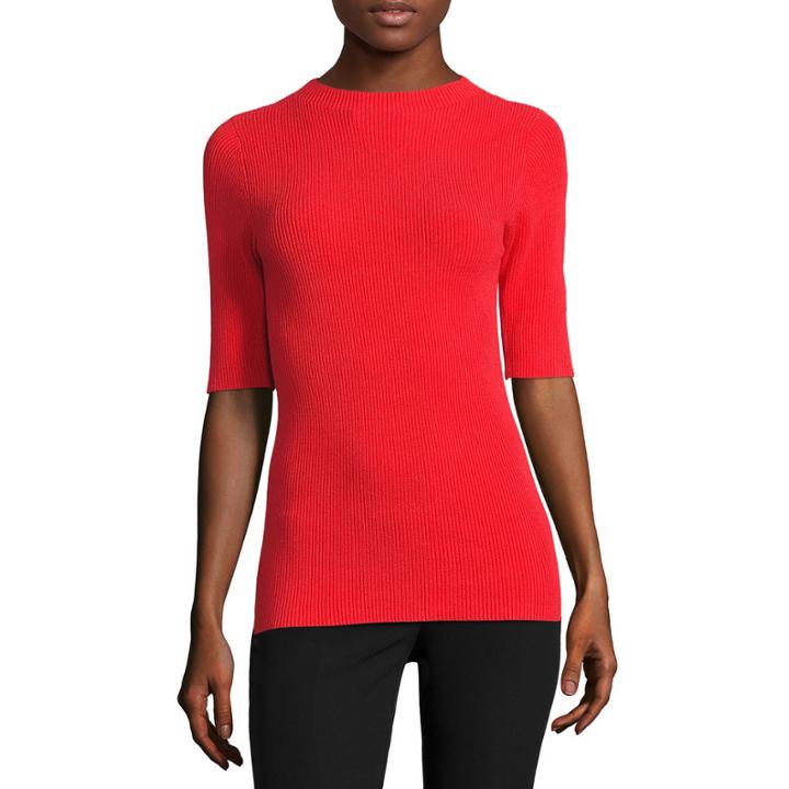 Worthington High Crew Neck Pullover Sweater