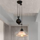 Rinchix 1-light Glass Shaded Pendant Edison Bulb Included
