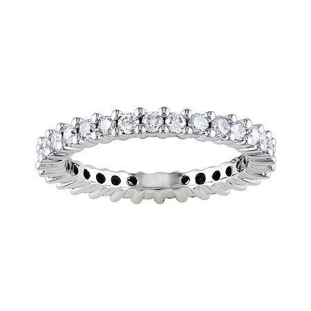 14k 1 Ct. T.w. Shared Prong Eternity Band