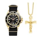 Mens Black Strap Watch-jcp5430gb737-003