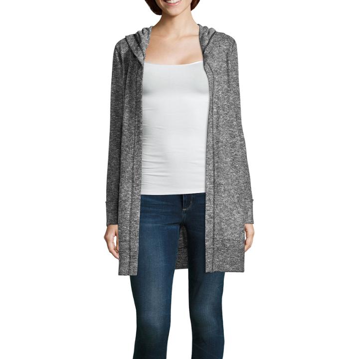 Project Runway Long Sleeve Hooded Cozy Cardigan