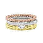 Personally Stackable 3-pc. Tri-tone Ring Set