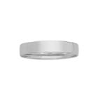 Personalized Comfort Fit 4mm 10k White Gold Wedding Band