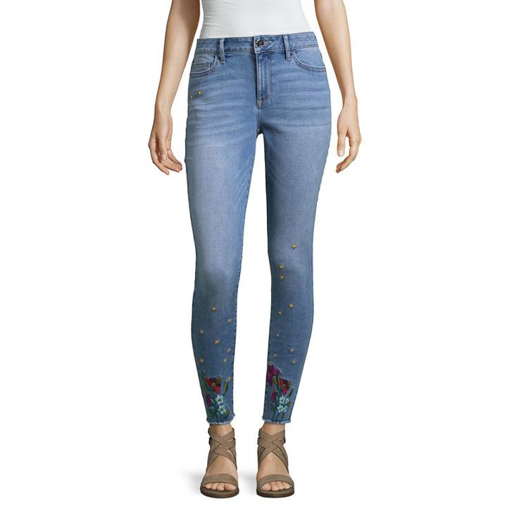 A.n.a Embroidered Ankle Jegging