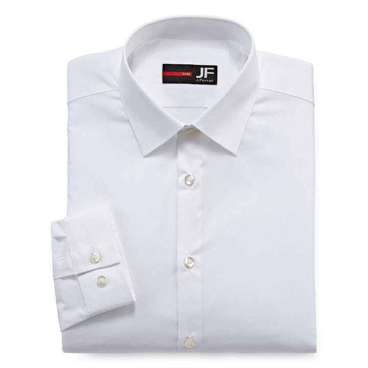 J.ferrar Easy Care Stretch Long Sleeve Dress Shirt