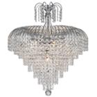 Empire Collection 7 Light Medium Round Chrome Finish Crystal Chandelier