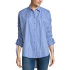 Belle + Sky Cinched Sleeve Oversized Top
