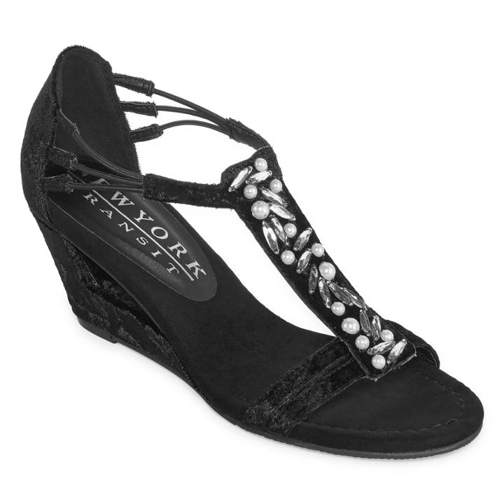 New York Transit Brighter Thought Womens Wedge Sandals