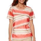 Alfred Dunner Feels Like Spring Short-sleeve Tiered Top