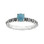 Personally Stackable Simulated Turquoise Ring
