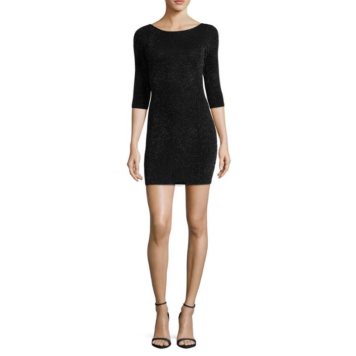 By & By 3/4 Sleeve Bodycon Dress-juniors