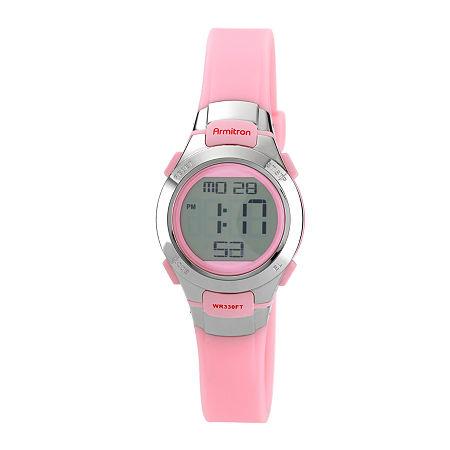 Armitron Womens Pink Chronograph Digital Sport Watch 45/7012pnk