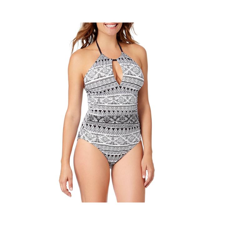 Liz Claiborne Santorini Stripe One Piece Swimsuit