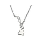 Personalized Sterling Silver Hawaii Pendant Necklace