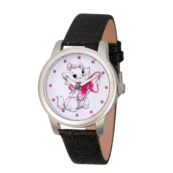 Disney Princess & The Frog Womens Black Strap Watch-wds000349