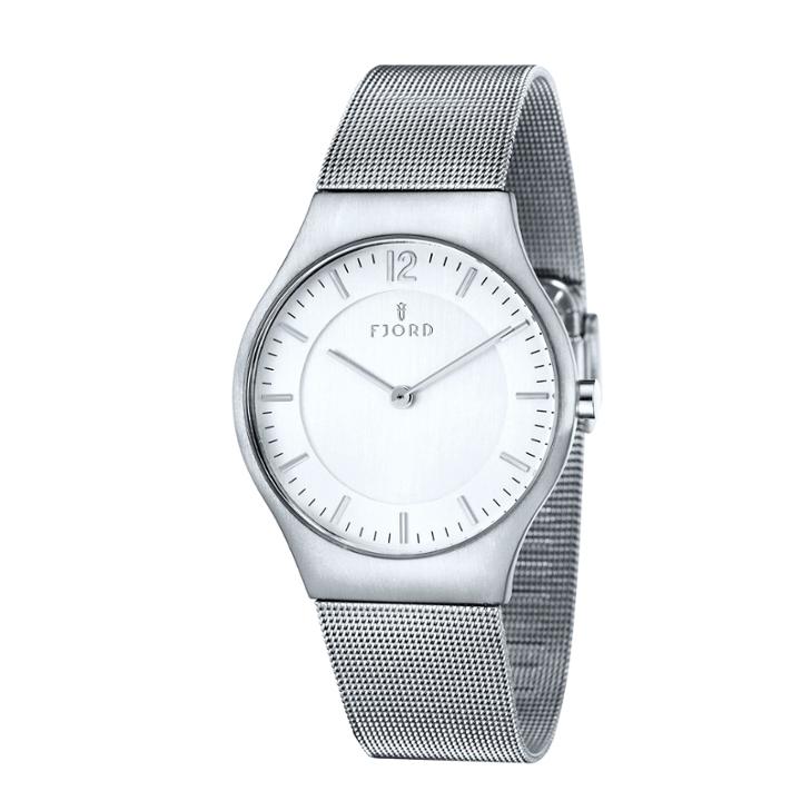 Fjord Mens Silver Tone Expansion Watch-fj-3025-22