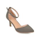 Journee Collection Ike Suedette Ankle-strap Pumps