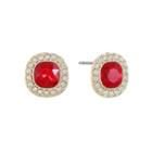 Monet Jewelry Red 14.3mm Stud Earrings