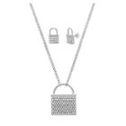 Stainless Steel 2-pc. Lock Jewelry Set