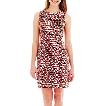 Alyx Sleeveless Diamond Print Sheath Dress