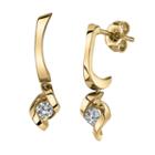 Sirena 1/5 Ct. T.w. Genuine White Diamond 21.1mm Stud Earrings