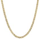 14k Gold Solid Anchor 22 Inch Chain Necklace