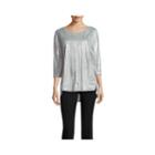 Worthington Edition 3/4 Sleeve Side Slit Top