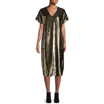 Tracee Ellis Ross For Jcp Glow Short-sleeve Reversible Sequin Dress