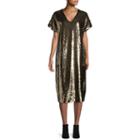 Tracee Ellis Ross For Jcp Glow Short-sleeve Reversible Sequin Dress