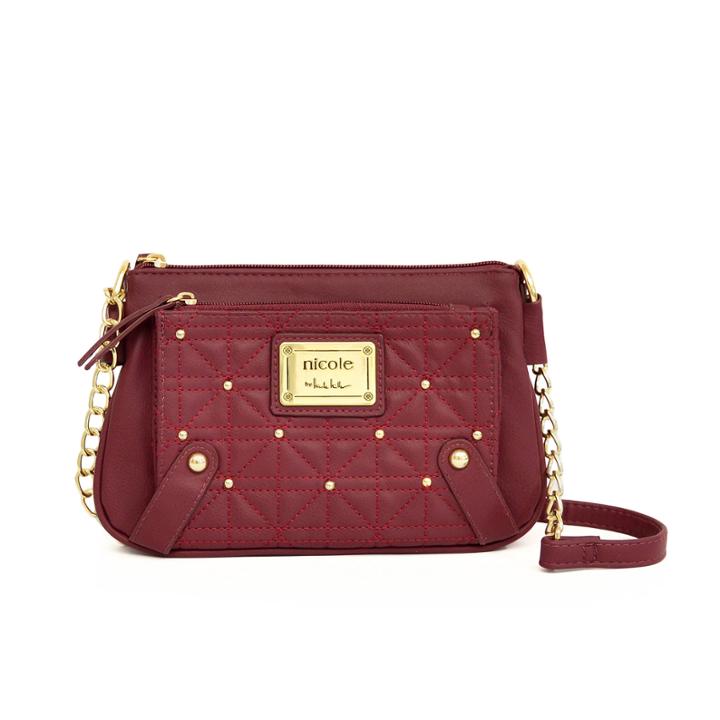 Nicole By Nicole Miller Suzie Quilted Crossbody Wallet