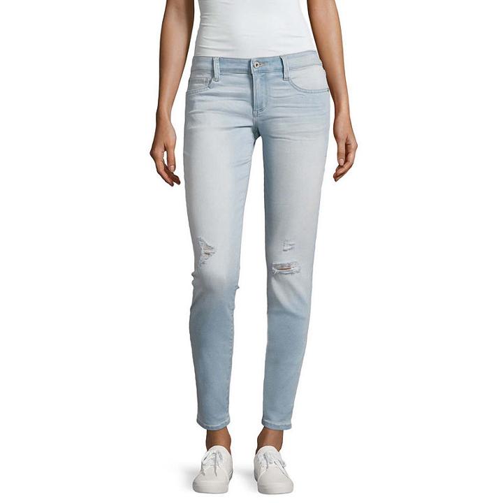 Arizona Ripped Skinny Fit Jeans-juniors