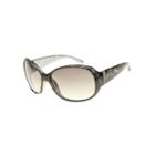Black Label By Evan-picone Textured Oval Sunglasses