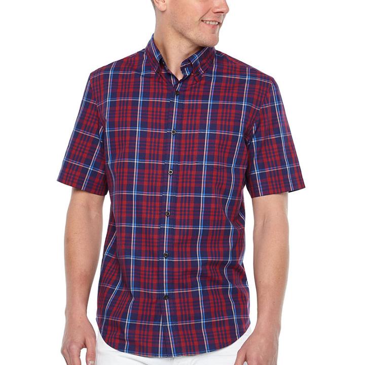 Big Mac Stretch Short Sleeve Plaid Shirt