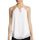 By & By Sleeveless Keyhole Flyaway Camisole Shirt