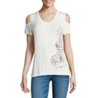 I Jeans By Buffalo Cold Shoulder Graphic Top