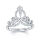 Enchanted By Disney 1/6 C.t.t.w. Diamond Cinderella Ring In Sterling Silver
