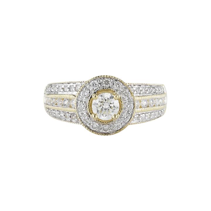 1 Ct. T.w. Certified Diamond 14k Yellow Gold Bridal Ring