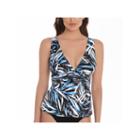 Trimshaper Leaf Tankini Swimsuit Top