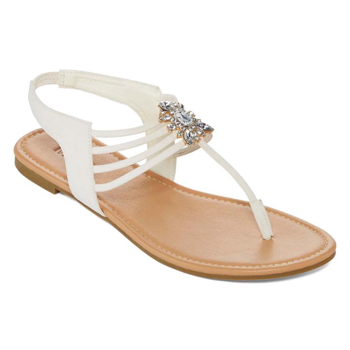 Mixit&trade; Strappy Cluster Stone Strap Sandals